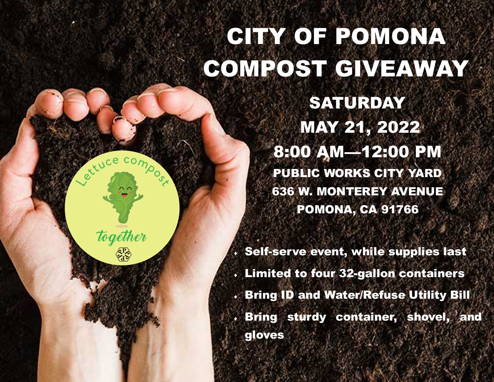 Free Compost Giveaway May 21st