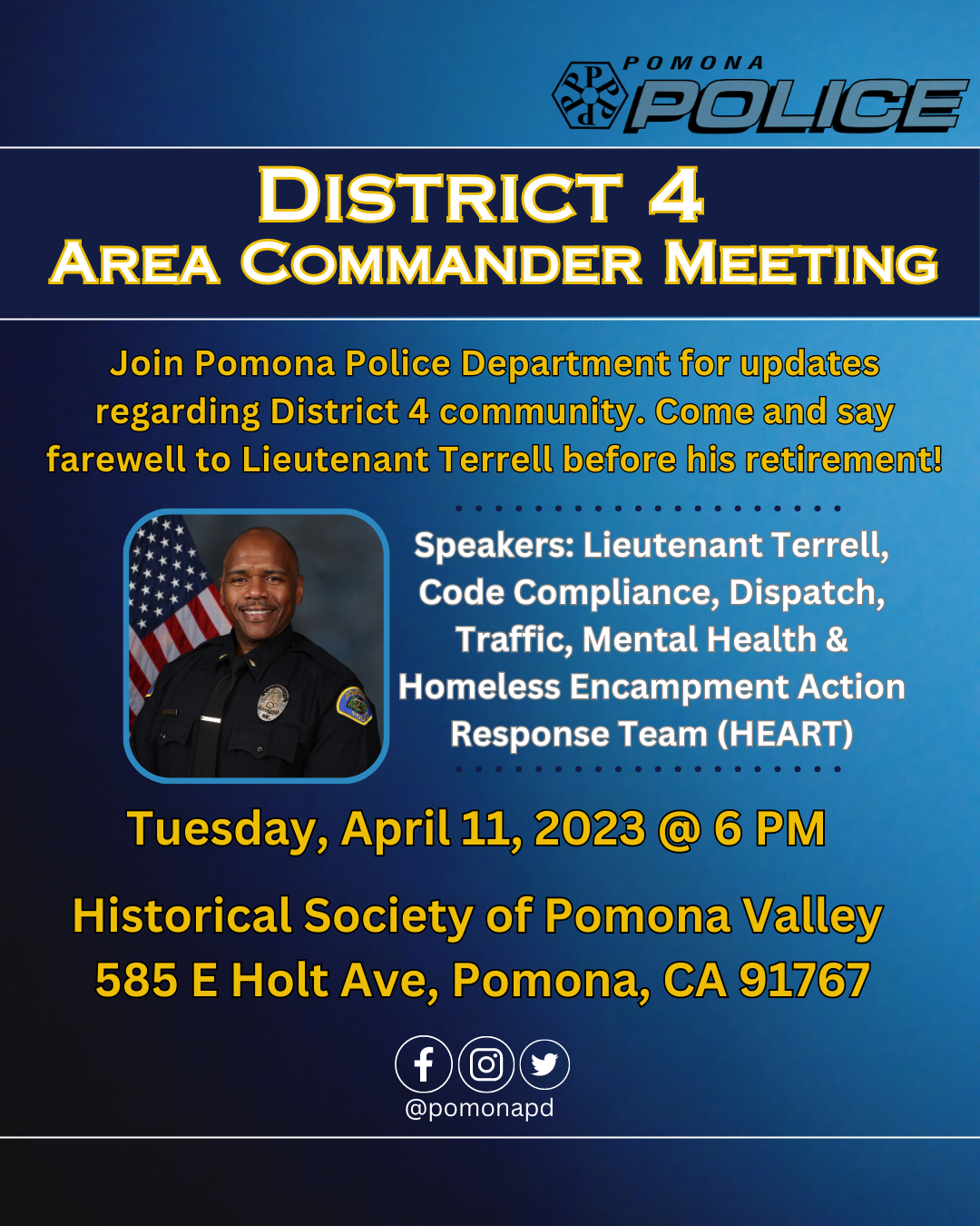 District 4 Area Commander Meeting
