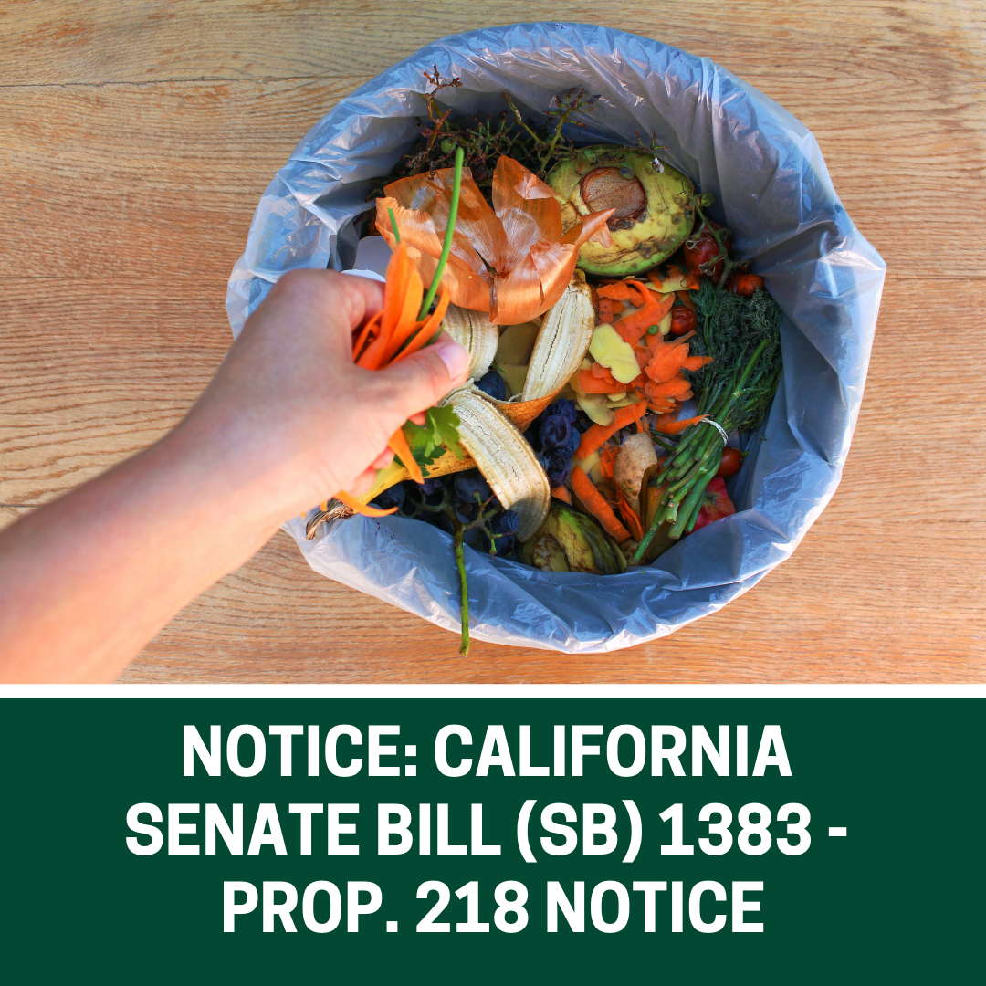 SB 1383 - Prop. 218 Notice