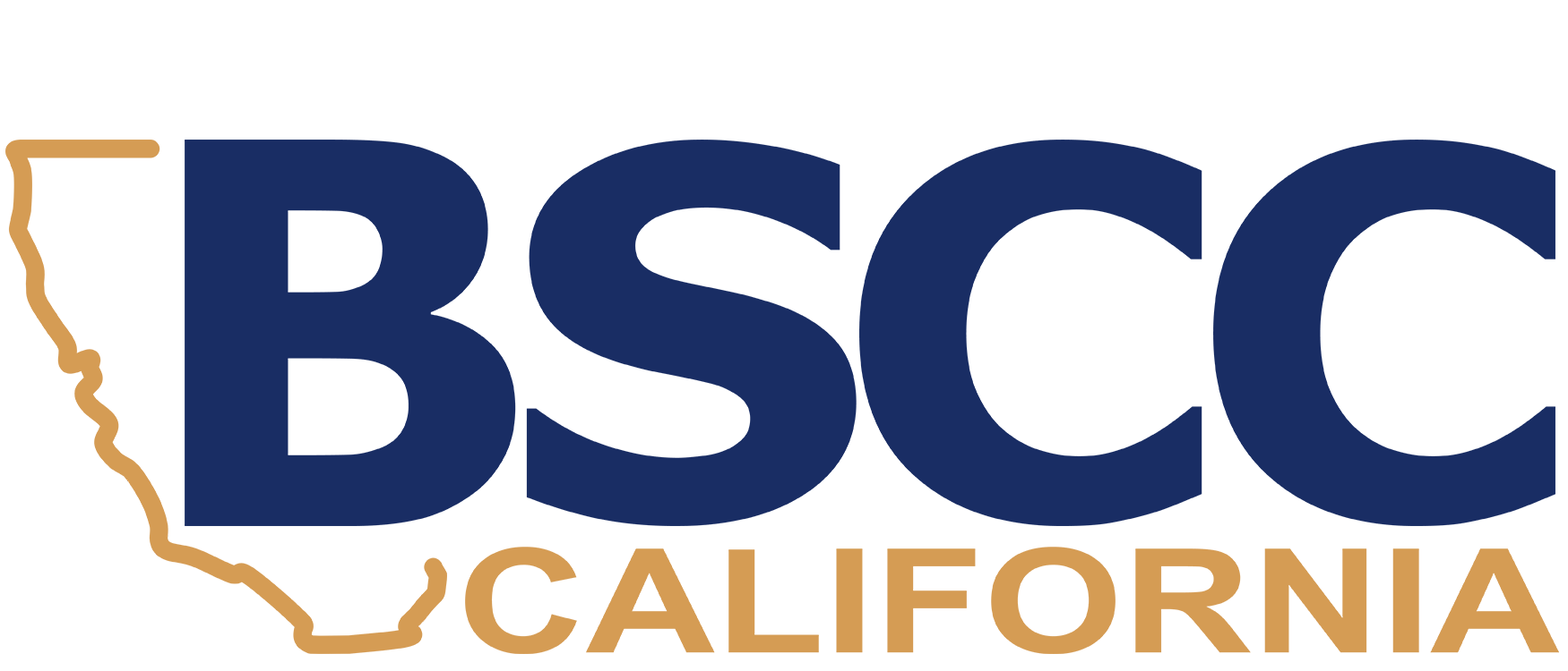 BSCC logo and California in big letters