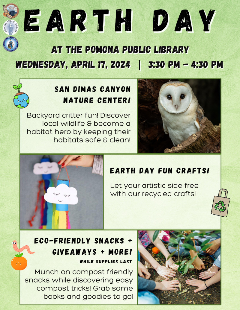 Earth Day at the Pomona Public Library