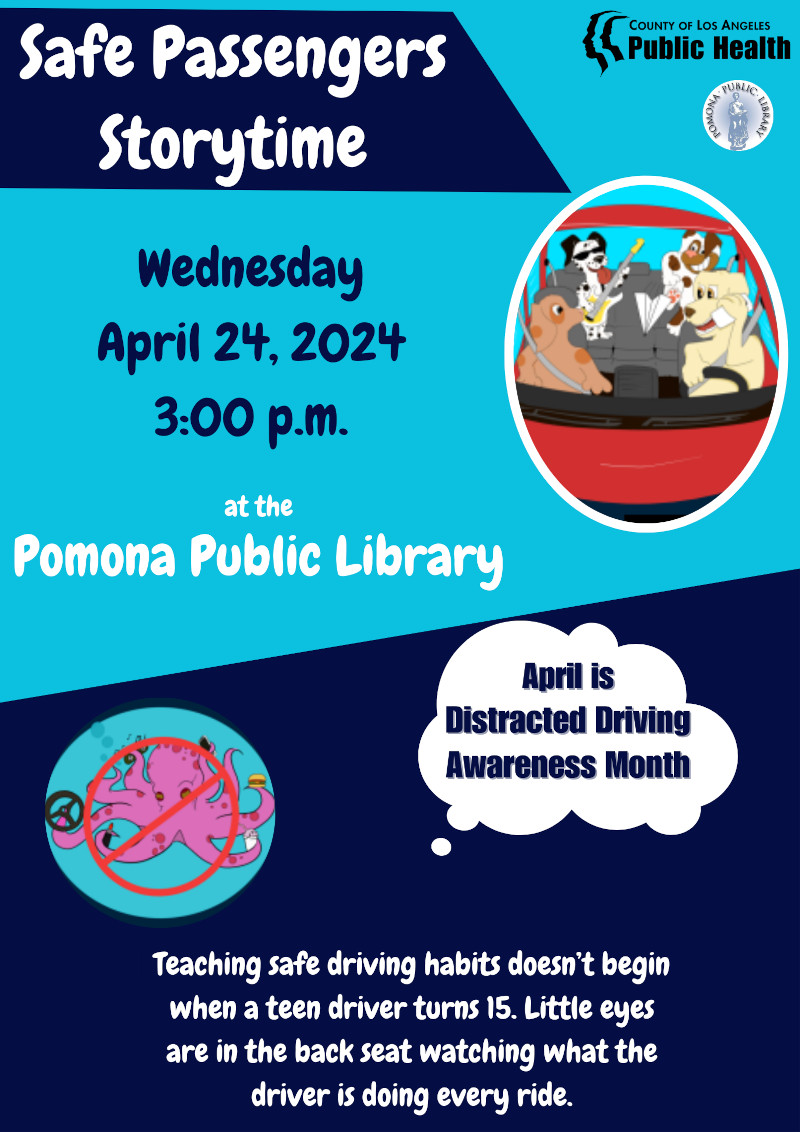 Safe Passengers Storytime Wednesday, April 24, 2024 3:00pm