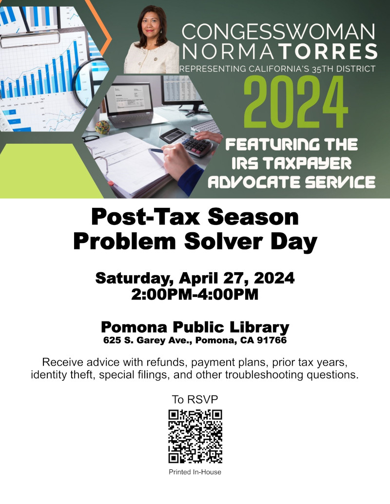 Post-Tax Season Problem Solver Day Saturday, April 27, 2024 2:00PM - 4:00PM