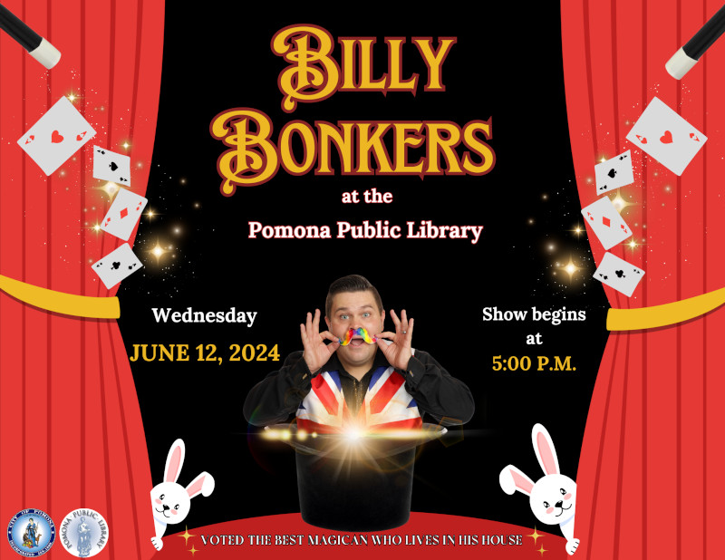 Billy Bonkers at the Pomona Public Library